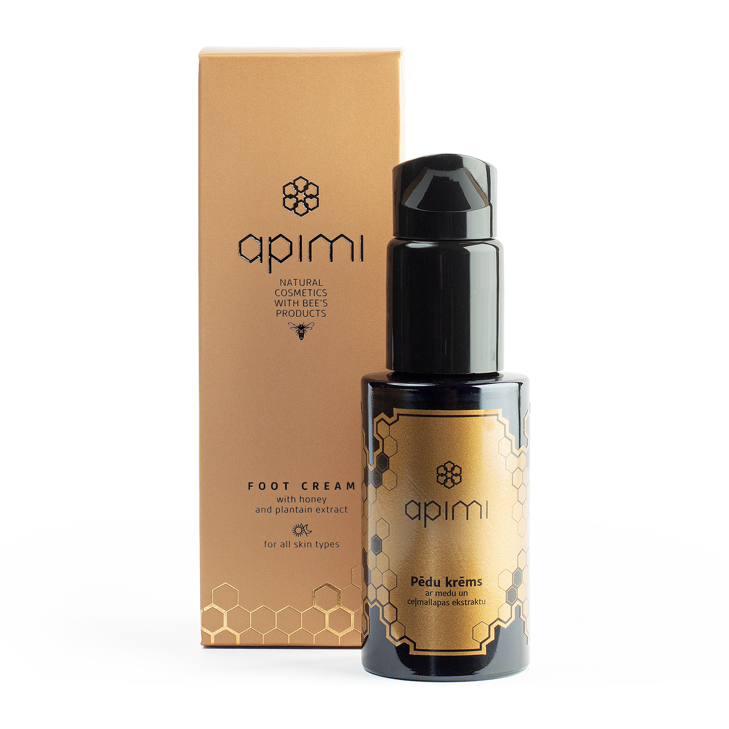 Apimi Foot Cream with Honey and Plantain extract-50 ml