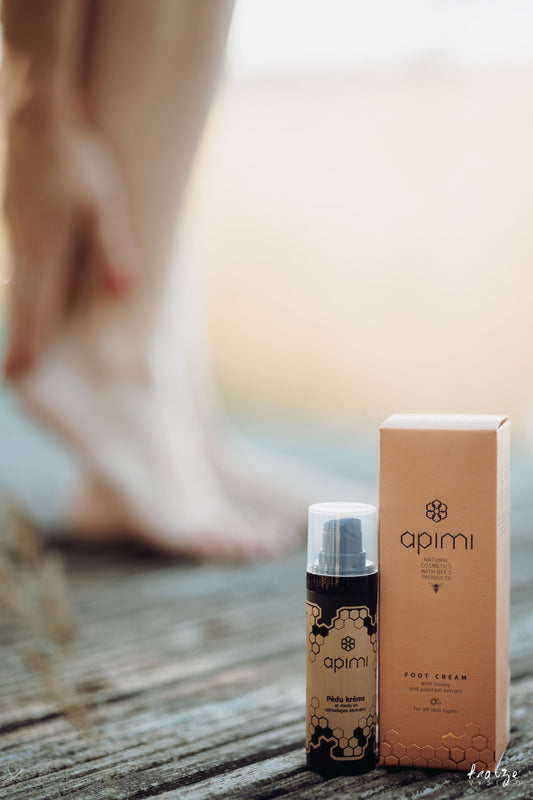 Apimi Travel size Foot cream with Honey and Plaintain extract-30 ml