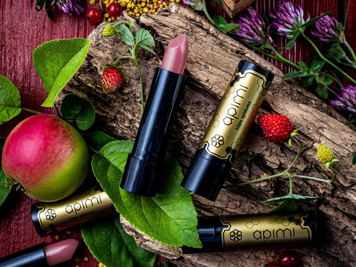Apimi Lip Balm with Raspberry Aroma